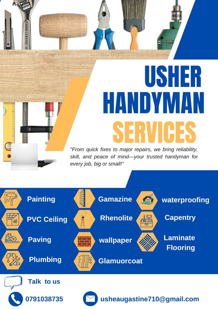 Original Usher Handyman Services advertisement